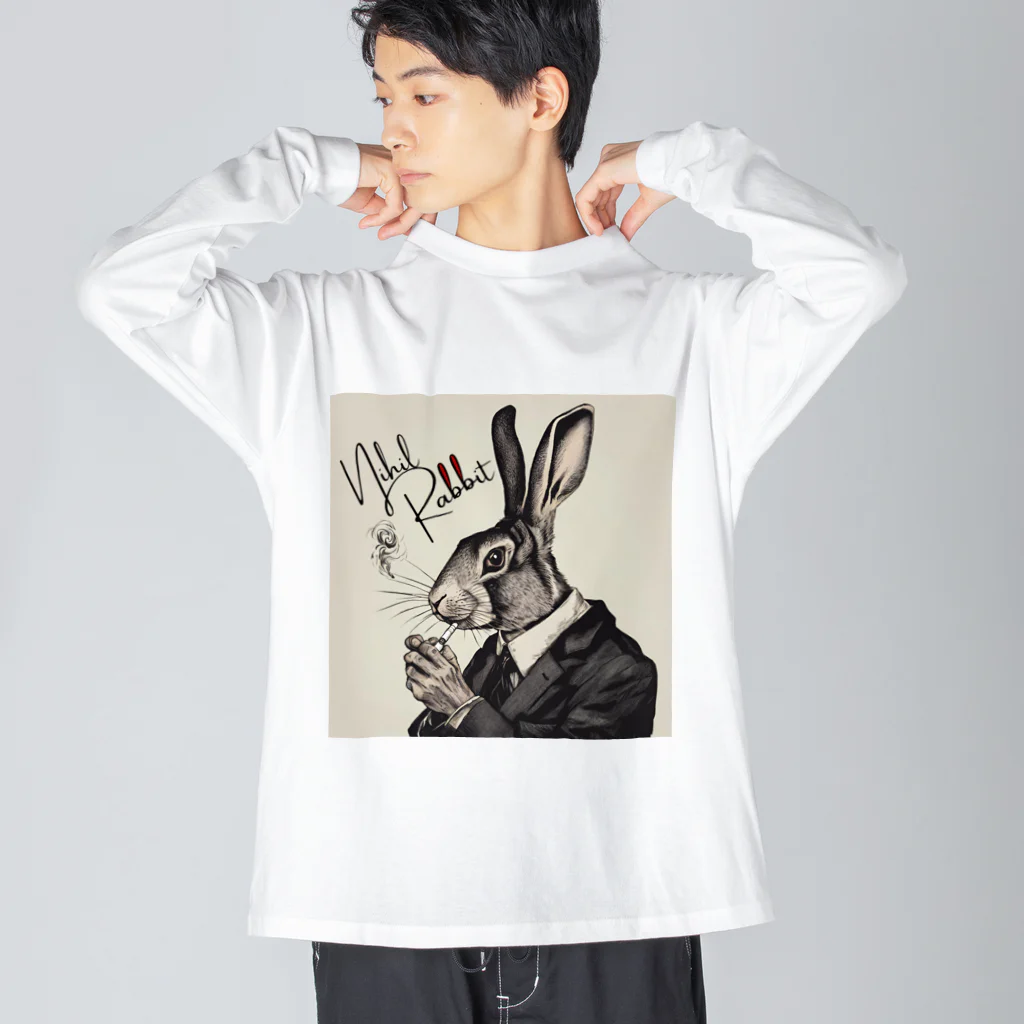 ニヒルうさぎ屋さんのニヒルうさぎ Ⅰ Big Long Sleeve T-Shirt