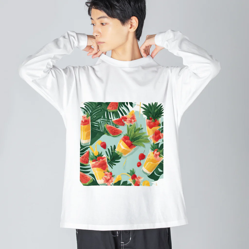 8takayaの南国のフルーツ Big Long Sleeve T-Shirt