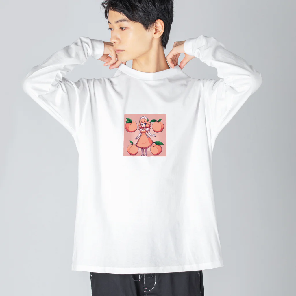 musashi-5の桃実さん ビッグシルエットロングスリーブTシャツ