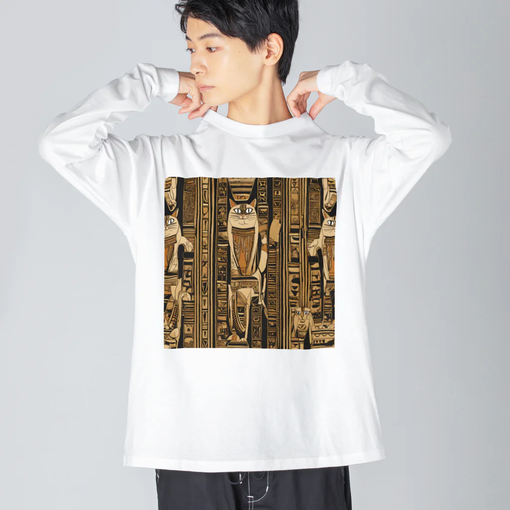 maeken work shopipの猫神官 Big Long Sleeve T-Shirt