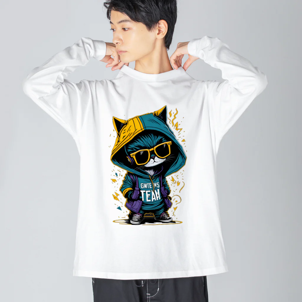 めんぼうさんやのちびネコ Big Long Sleeve T-Shirt