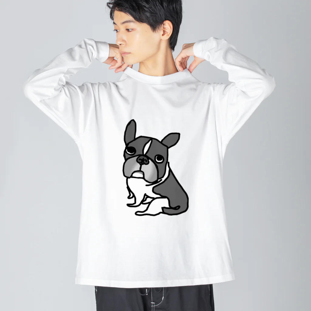 ひらいんさいどのブルオさん ビッグシルエットロングスリーブTシャツ