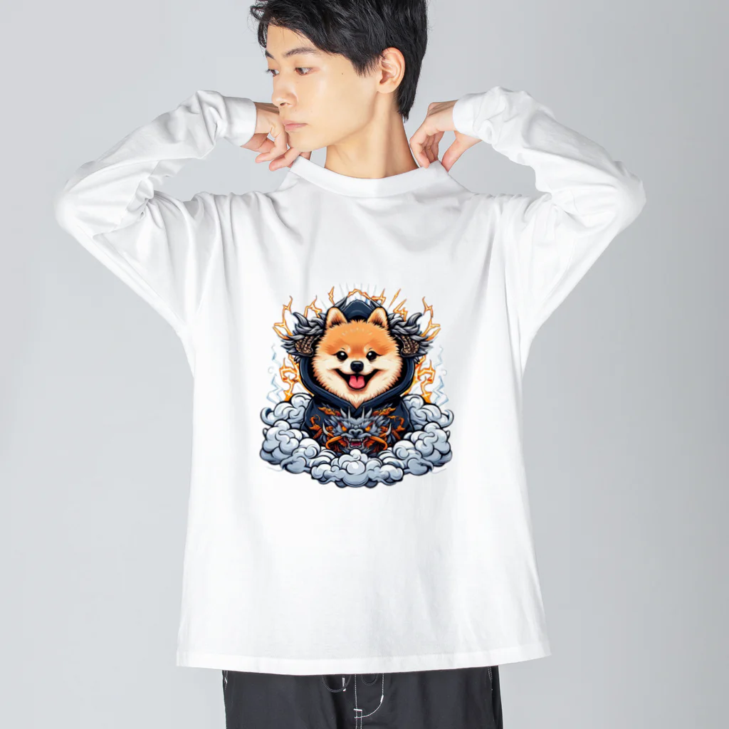 Pom-Dog'sのポメドラゴン Big Long Sleeve T-Shirt