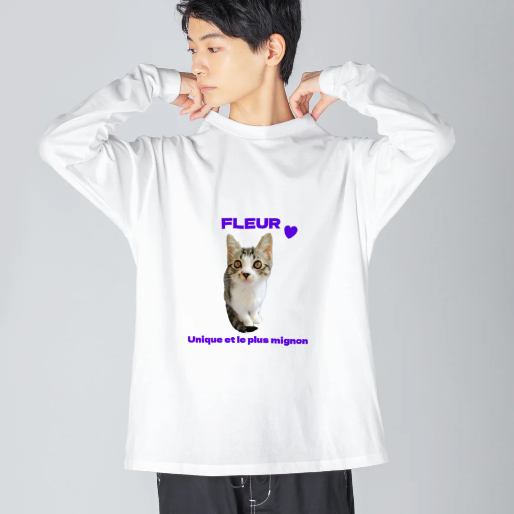 猫の隠れ家のはな第二弾 ビッグシルエットロングスリーブTシャツ