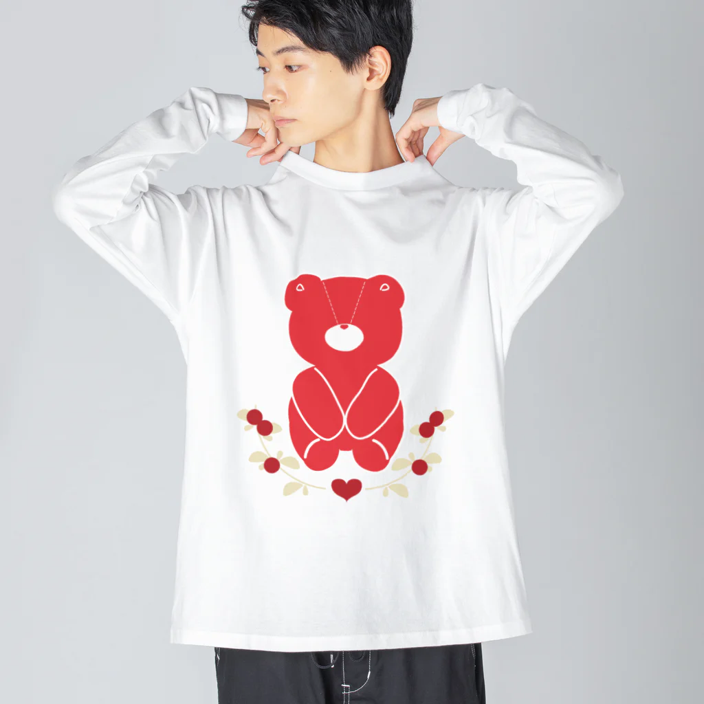 amarunaの赤くまさん Big Long Sleeve T-Shirt