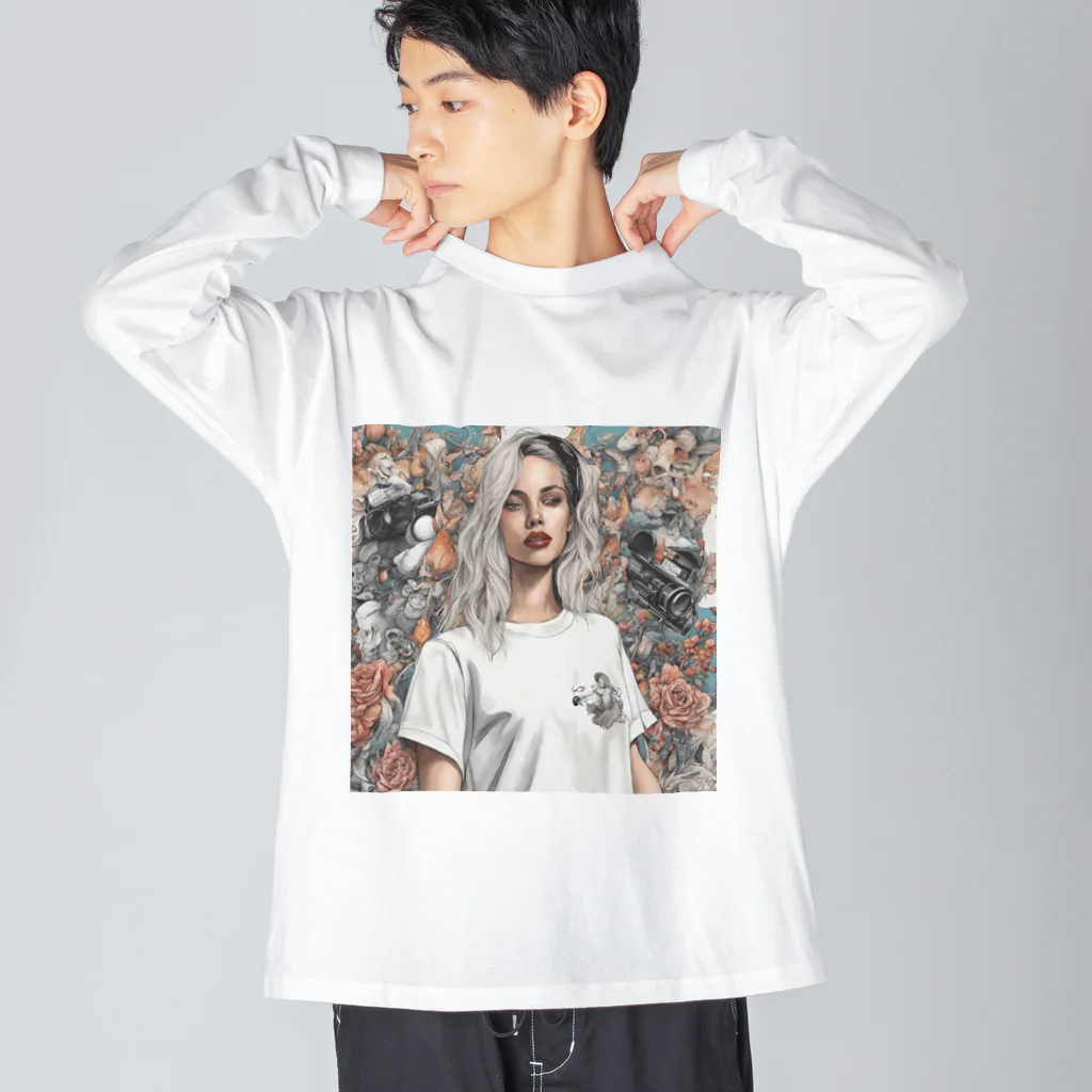 SHITOの夢を追い求めている女性 Big Long Sleeve T-Shirt