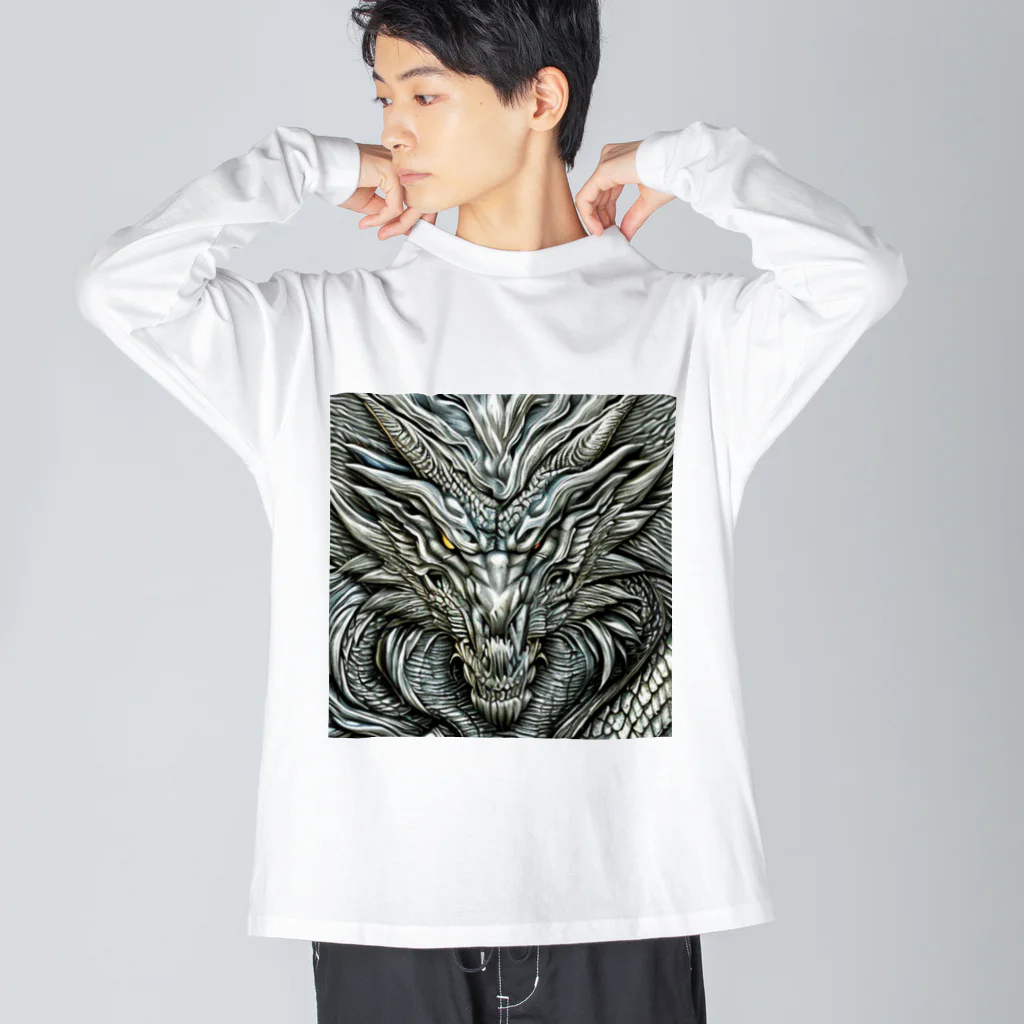 ５６アイテムズの銀龍 Big Long Sleeve T-Shirt