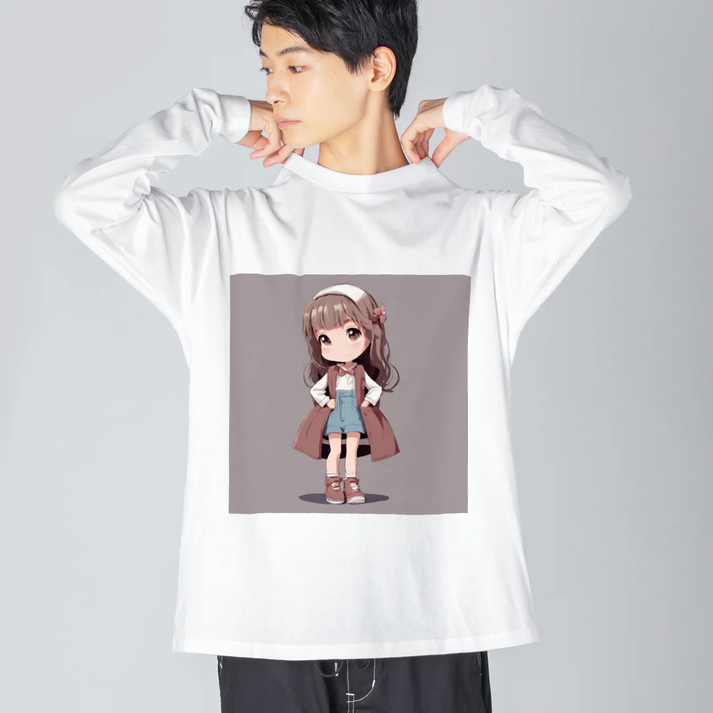 poteto_7のふんふんちゃんです|•'-'•)و✧ ビッグシルエットロングスリーブTシャツ