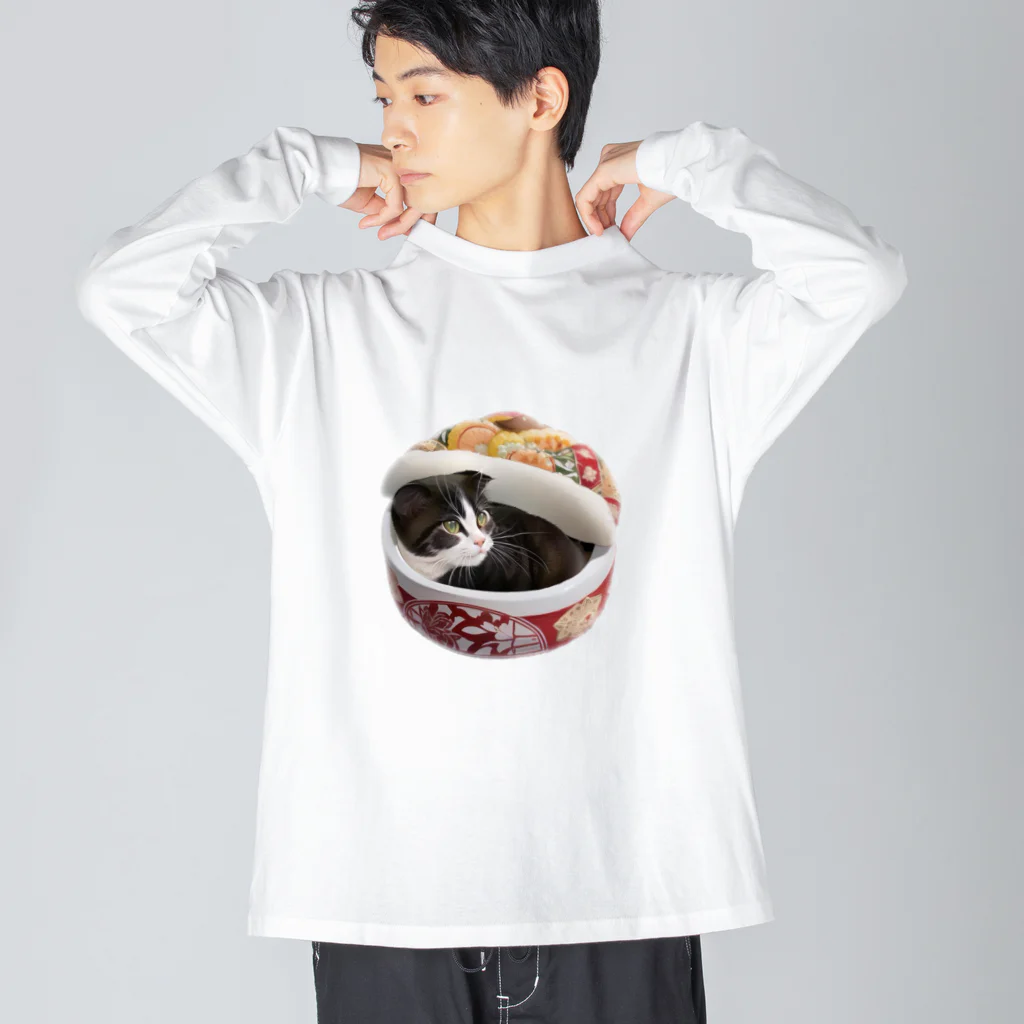 tototown2023の突然迷い込んだ子猫ちゃん（アニメVer.） Big Long Sleeve T-Shirt