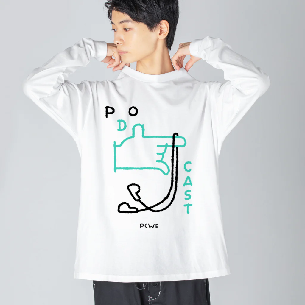 Podcast Weekend〈公式〉のPODCAST WIRED〈PCWE23W〉 Big Long Sleeve T-Shirt