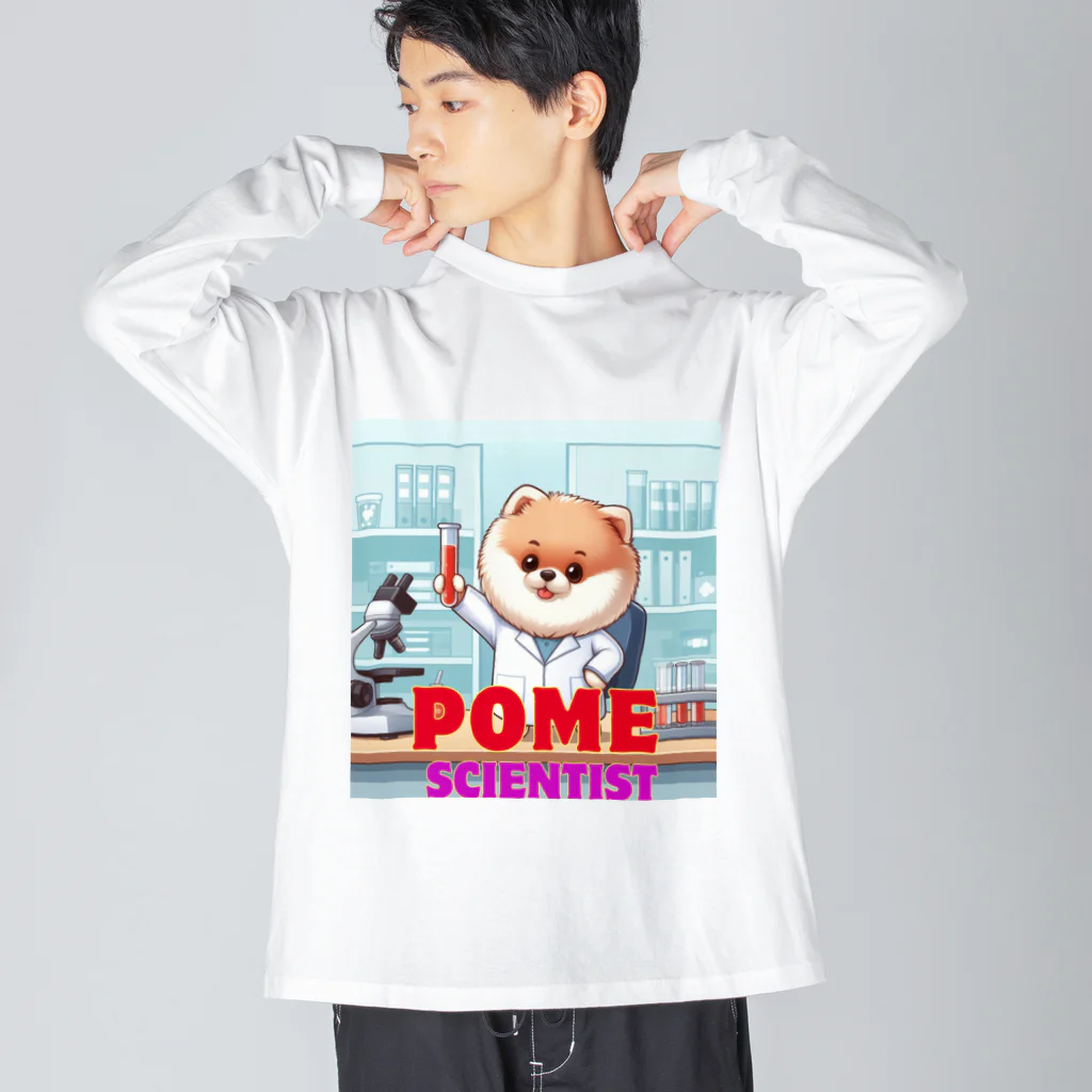 Pom-Dog'sのポメサイエンティスト Big Long Sleeve T-Shirt