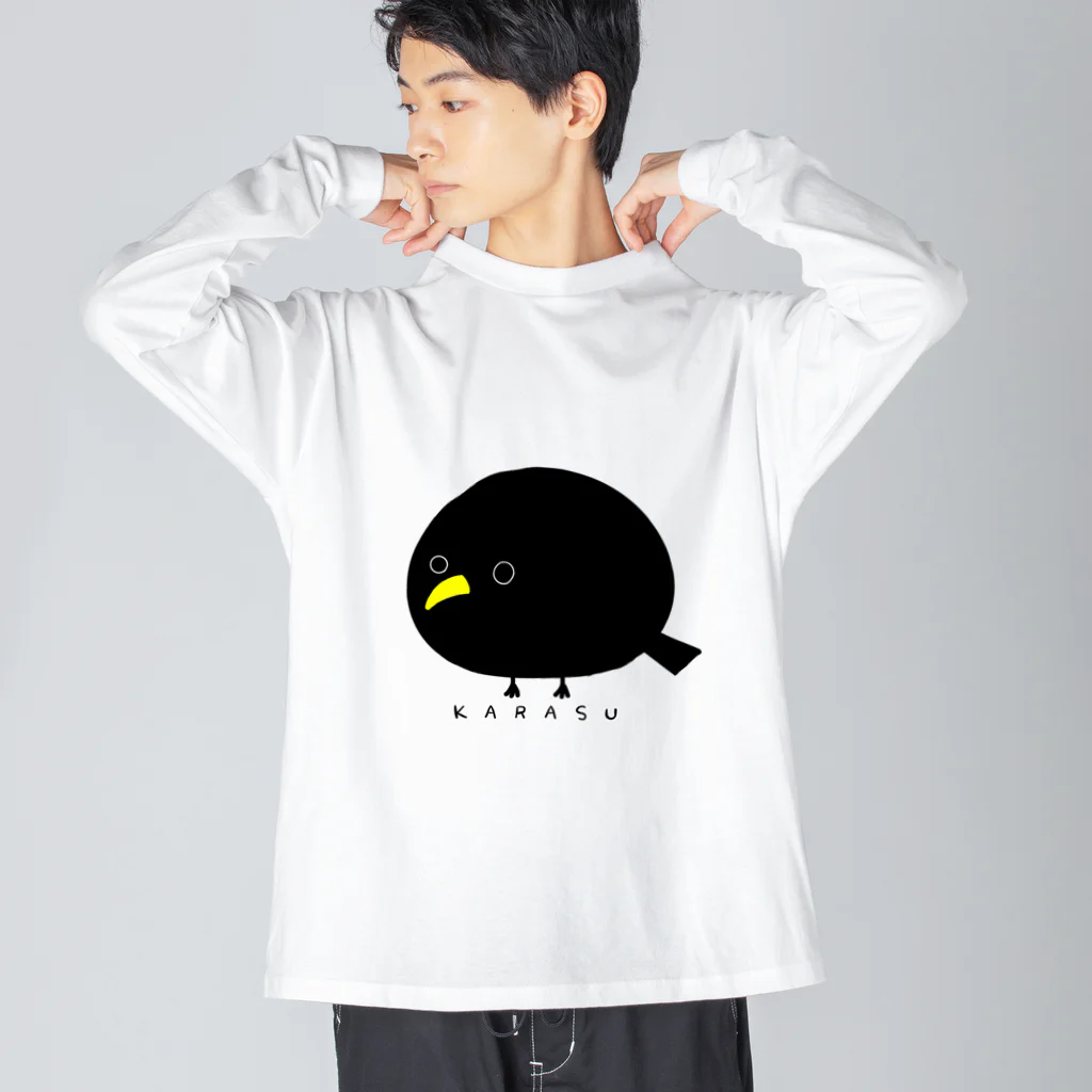 tsukav ShopのKARASU Big Long Sleeve T-Shirt