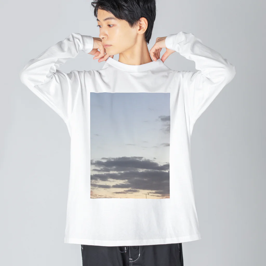 奈樹(なな)の夕焼け､､､3 ビッグシルエットロングスリーブTシャツ