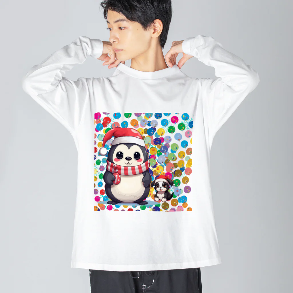 MistyStarkのペンギン犬 Big Long Sleeve T-Shirt