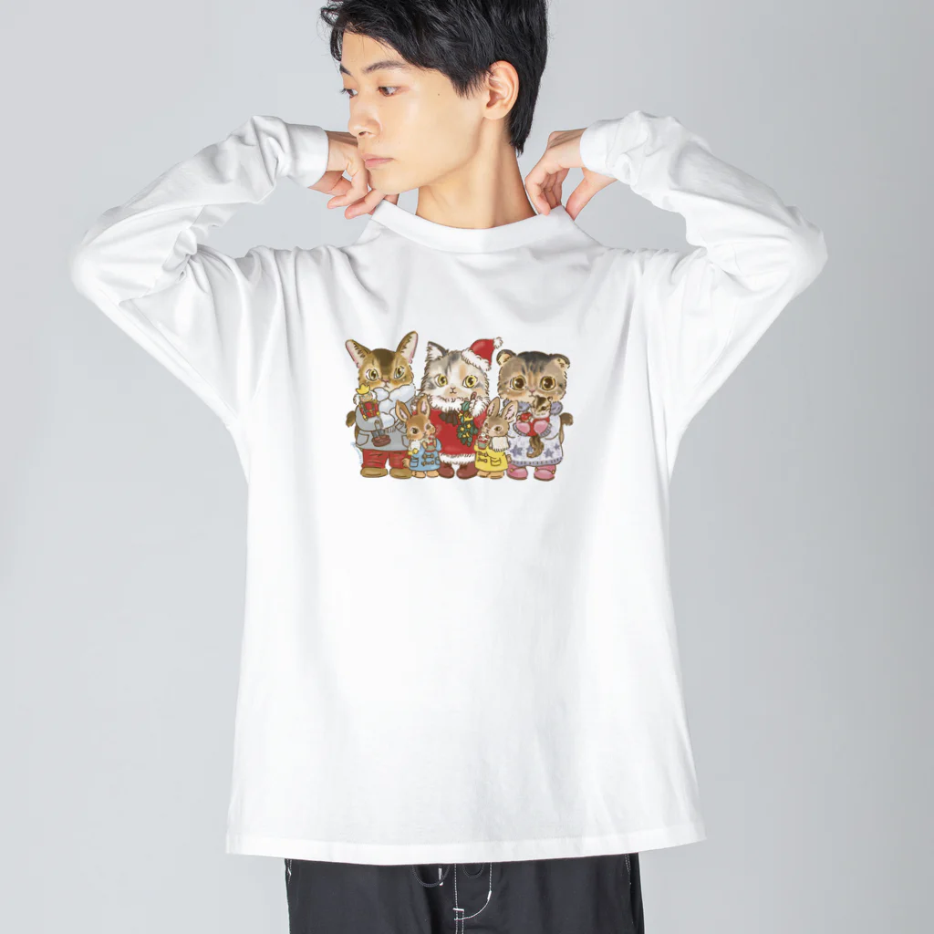 猫のきぬくんのお店のハウルくん一家　クリスマスツアー Big Long Sleeve T-Shirt