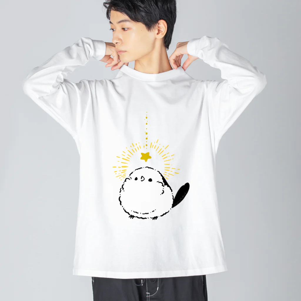 ぴよ手帖 | シマエナガ雑貨の星に願いをシマエナガ＠ぴよ手帖 | シマエナガ雑貨 Big Long Sleeve T-Shirt