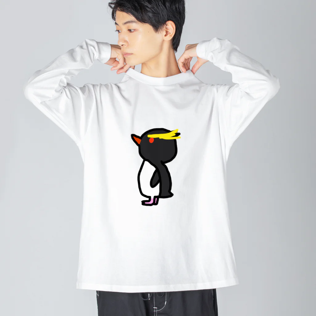 洗拓機のイワトビペンギン Big Long Sleeve T-Shirt