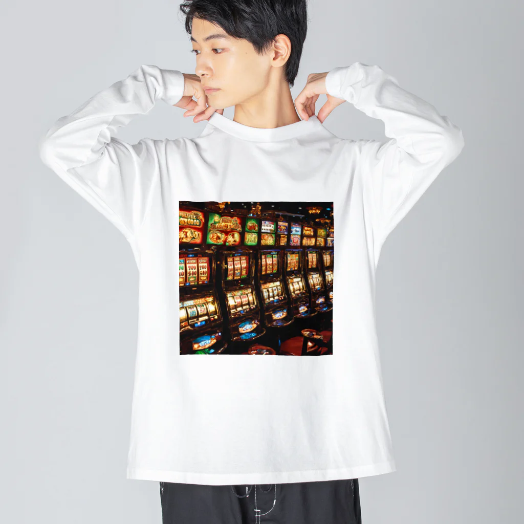 おしゃれなグッズ集の当たりそうなスロット Big Long Sleeve T-Shirt