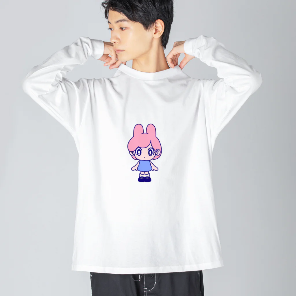 さくりゃ | オリジナルイラストグッズのうさナノちゃん Big Long Sleeve T-Shirt