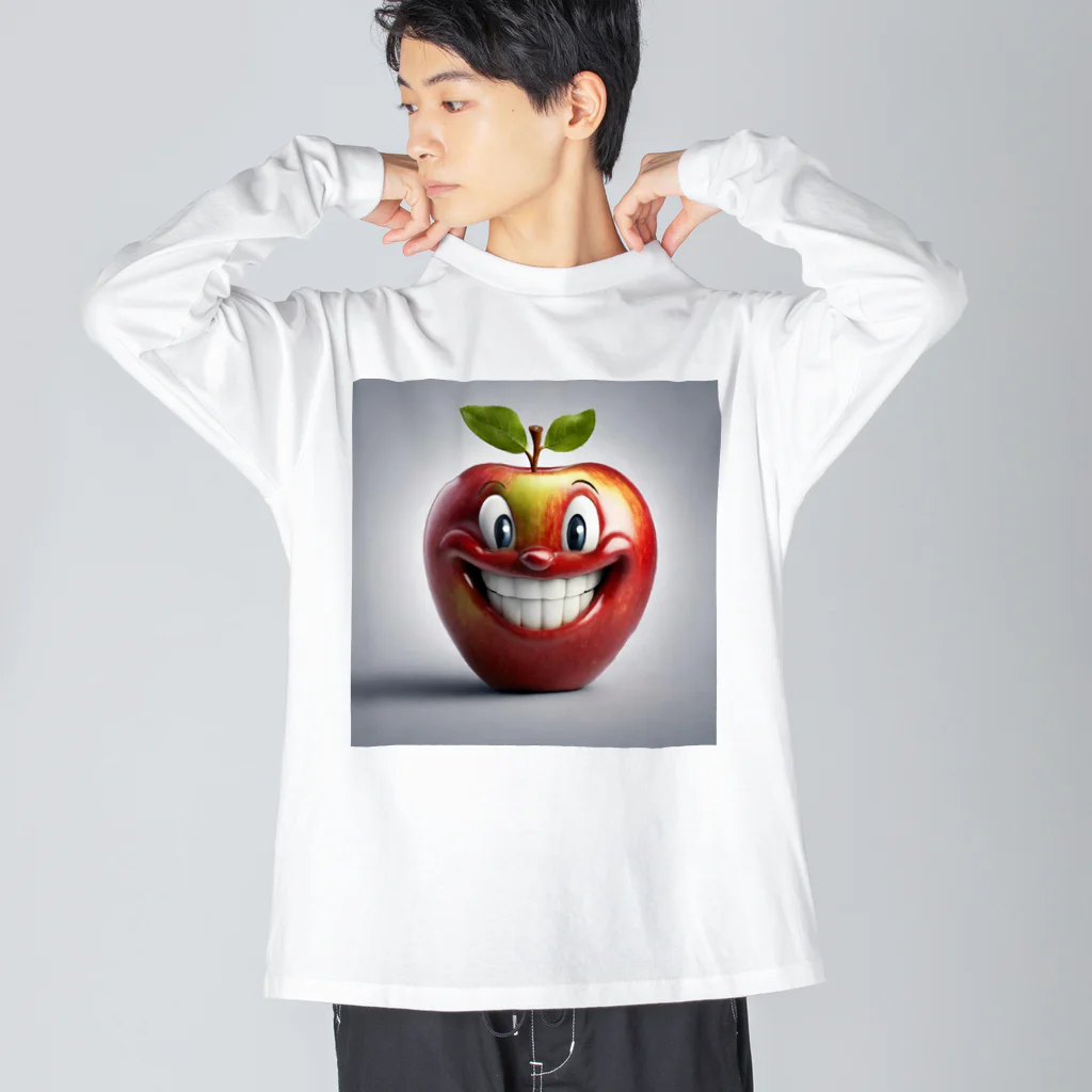 リスペードのりんごさん ビッグシルエットロングスリーブTシャツ