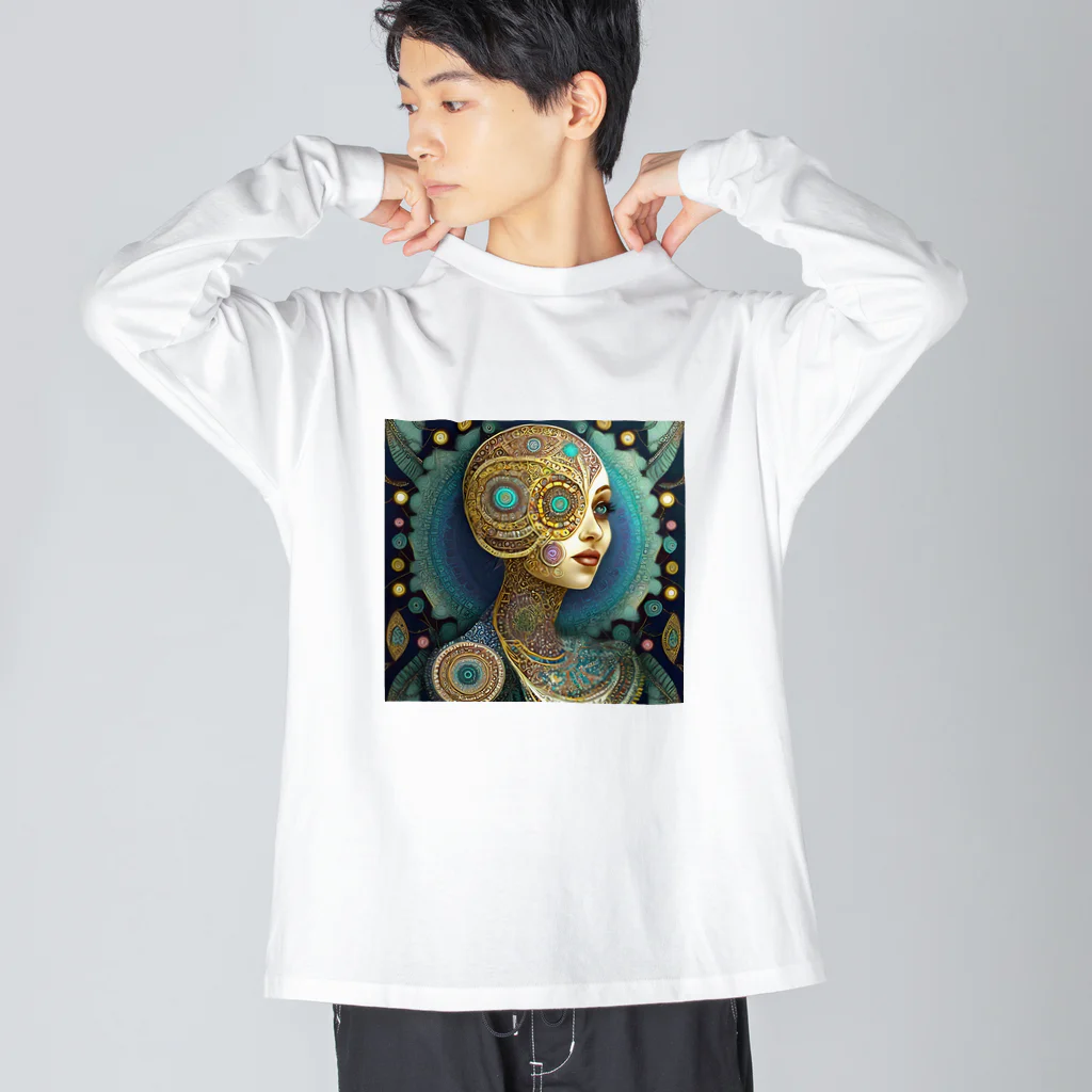 しゅ～とshopのおしゃれアルゴリズム女神 Big Long Sleeve T-Shirt