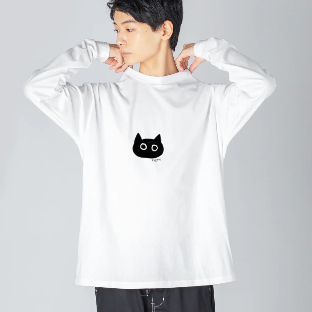 ツカサのくろいねこ ビッグシルエットロングスリーブTシャツ