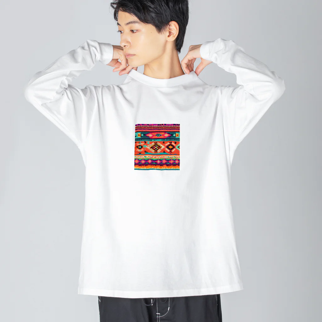 マクマクのネイティブメキシカンノルディク Big Long Sleeve T-Shirt