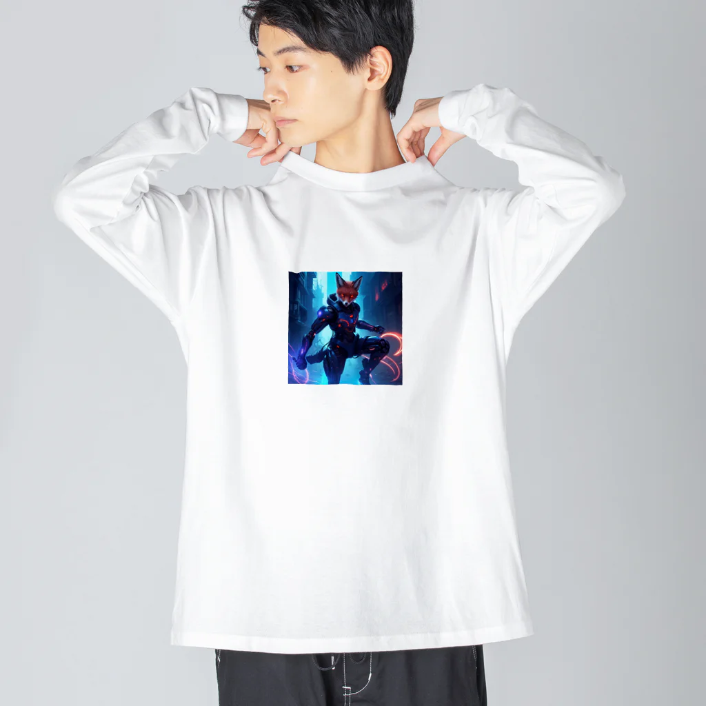 ZZRR12のメカニカル・キツネの都市探索」: "Mechanical Urban Fox Exploration" Big Long Sleeve T-Shirt