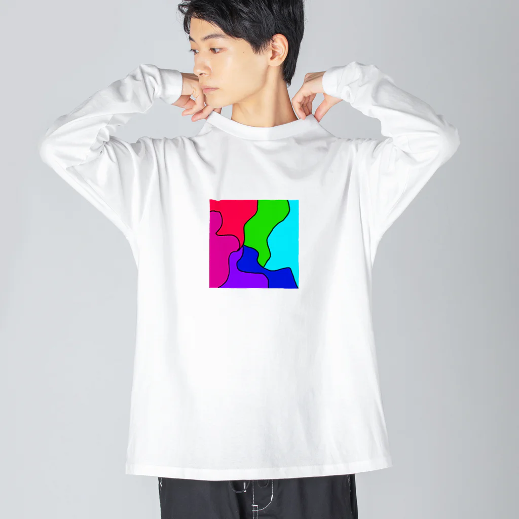 masuterのカラフル Big Long Sleeve T-Shirt