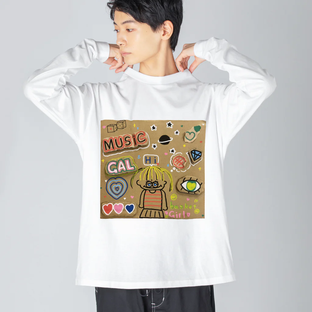 flânerのSuper Happy GAL♡ Big Long Sleeve T-Shirt