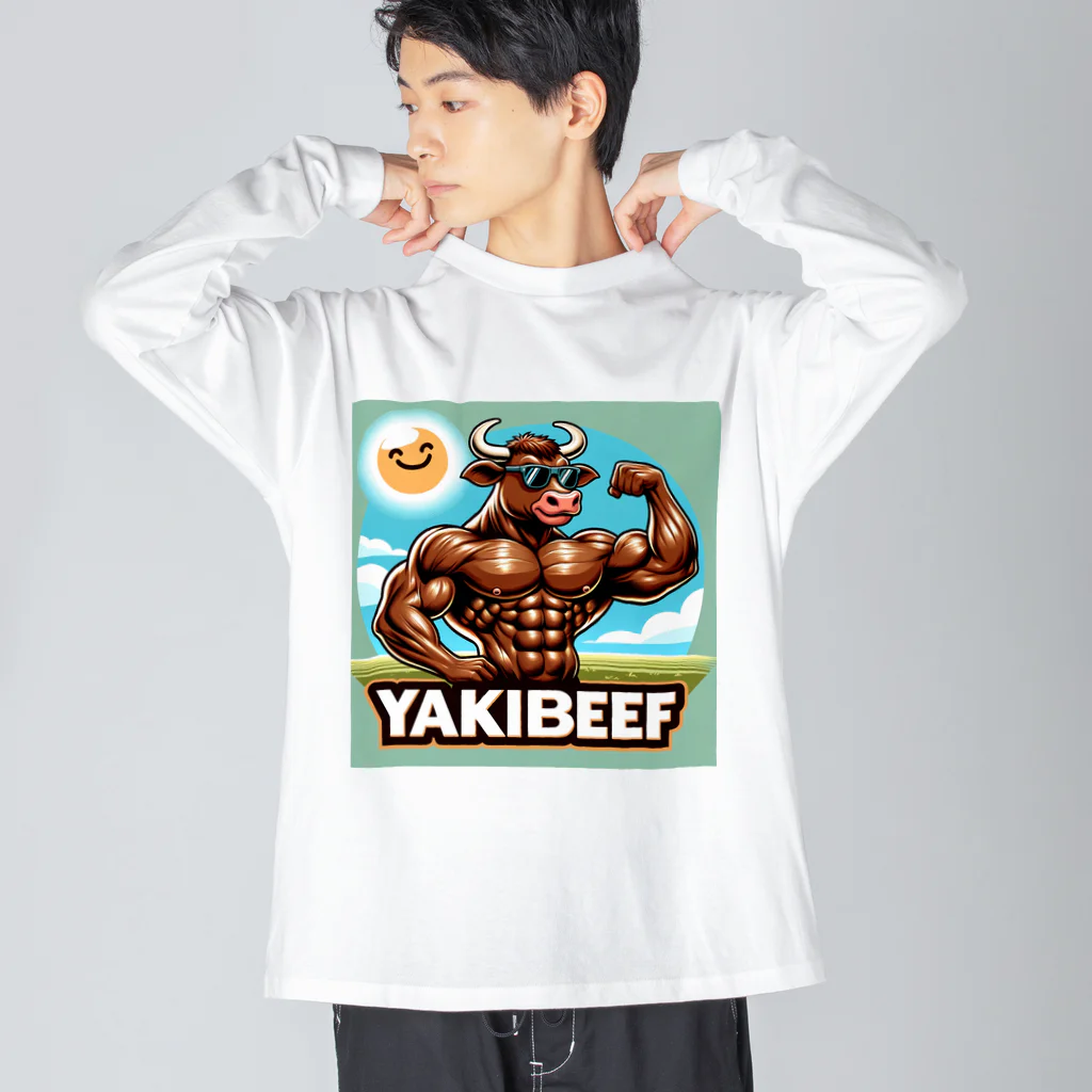 muscle_laboのYAKIBEEF Big Long Sleeve T-Shirt