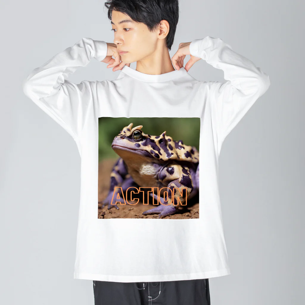 magodooのツノツノガエル Big Long Sleeve T-Shirt