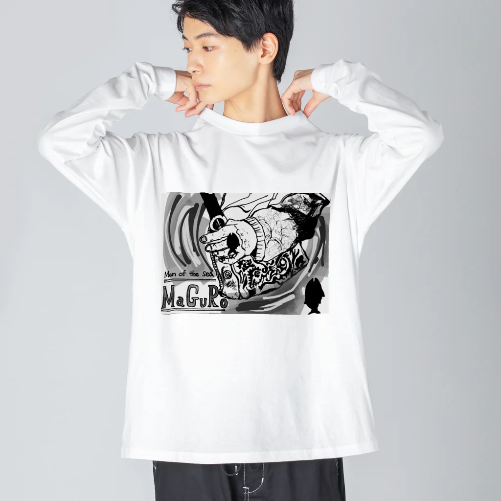 maguro8xpのmaguro Man of the sea Big Long Sleeve T-Shirt
