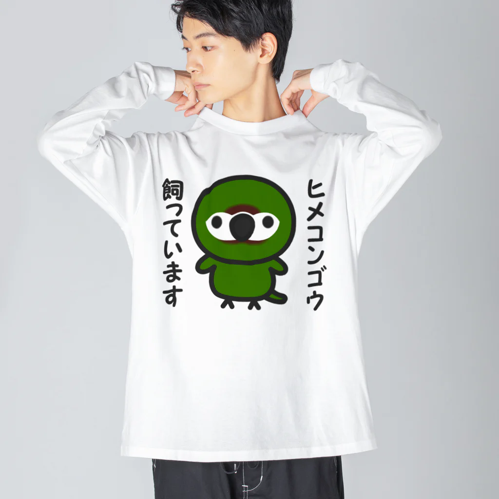 いんこ屋堂のヒメコンゴウ飼っています Big Long Sleeve T-Shirt