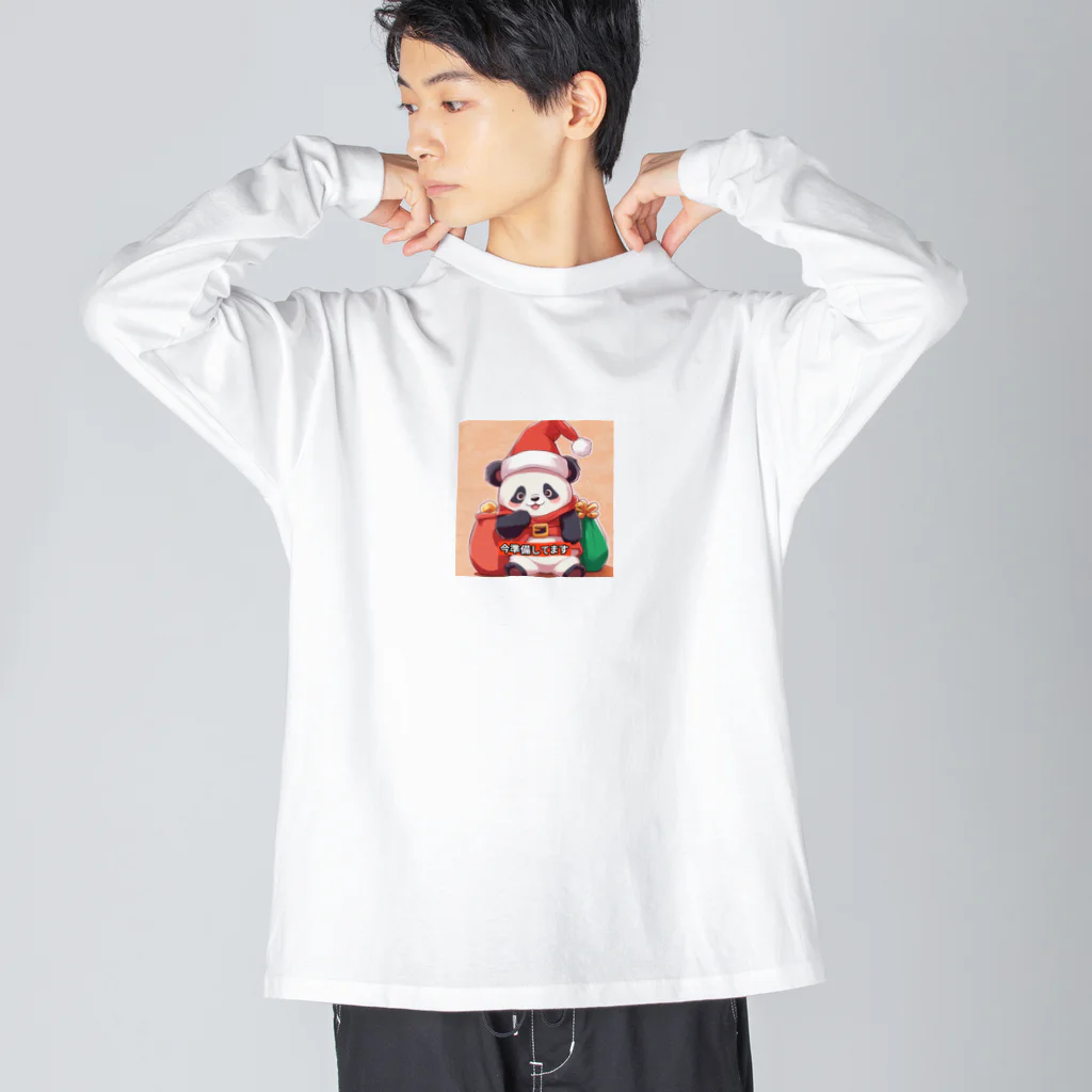 動物大好き＠たつまるの準備中パンダ Big Long Sleeve T-Shirt