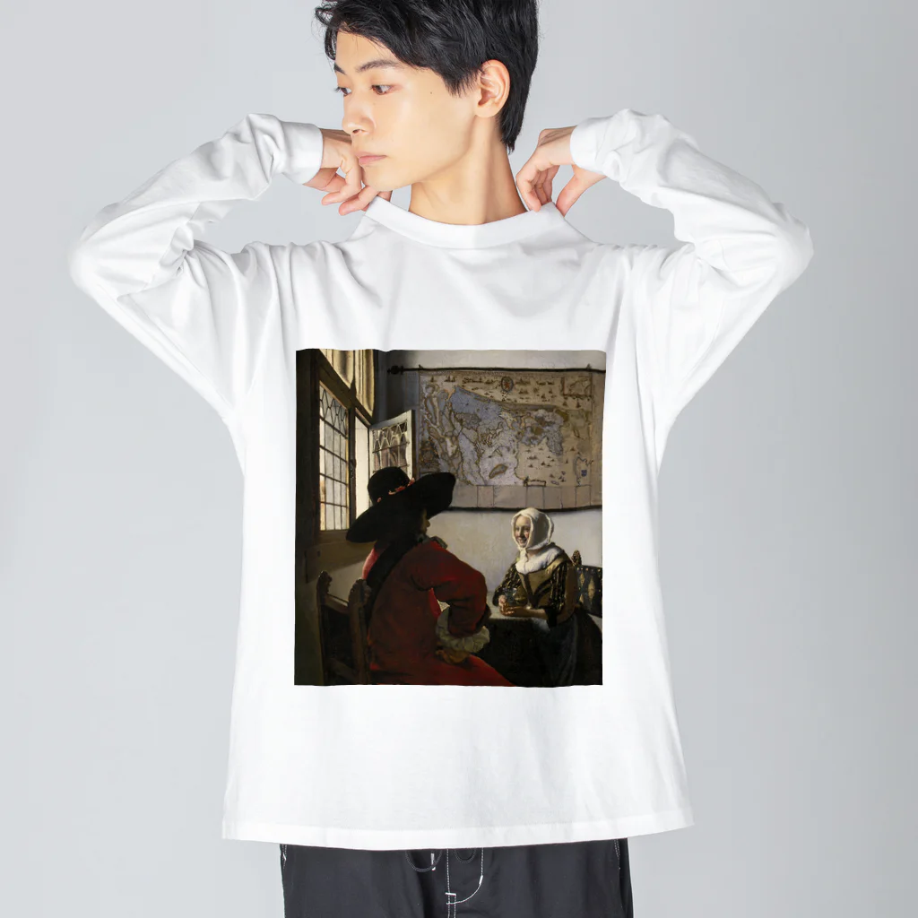 世界美術商店の兵士と笑う女 / Officer and Laughing Girl Big Long Sleeve T-Shirt