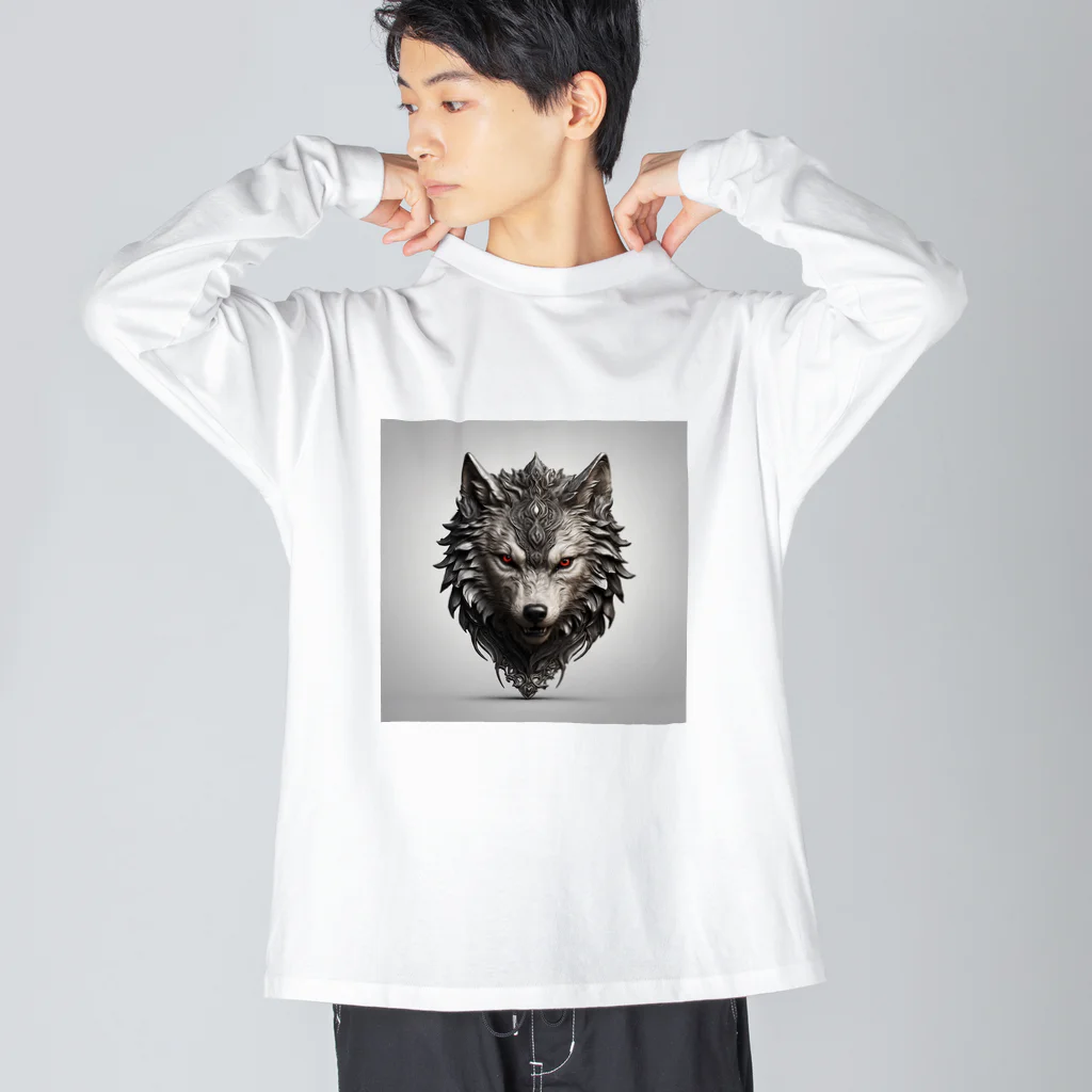 JUSTICEのウルフ Big Long Sleeve T-Shirt