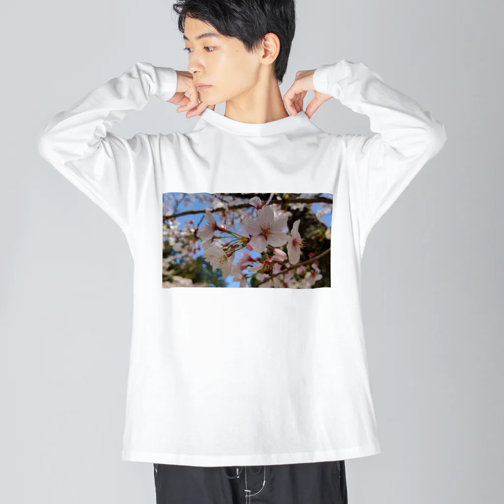 CHOUCHOUの桜 ビッグシルエットロングスリーブTシャツ