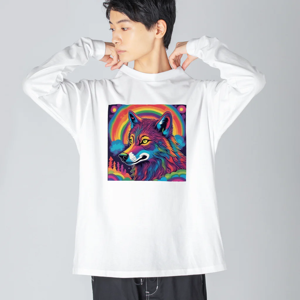 shop.ycのユメウルフ ビッグシルエットロングスリーブTシャツ