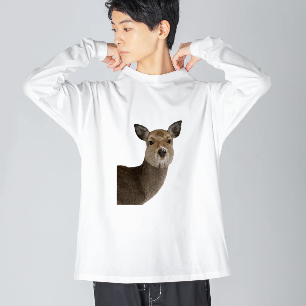 bu_yan0131のひょっこりシカくん Big Long Sleeve T-Shirt