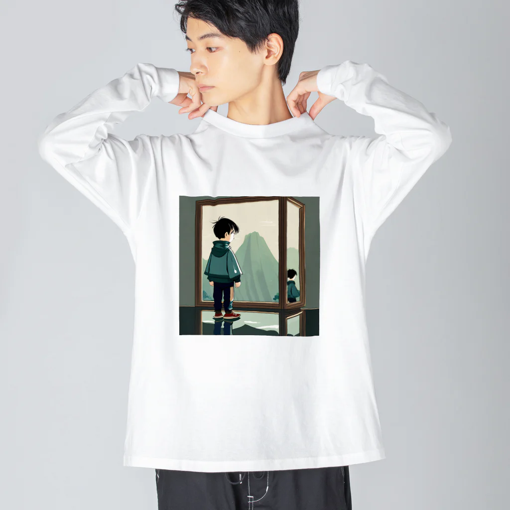 みとみとショップの孤独な少年　　 Big Long Sleeve T-Shirt