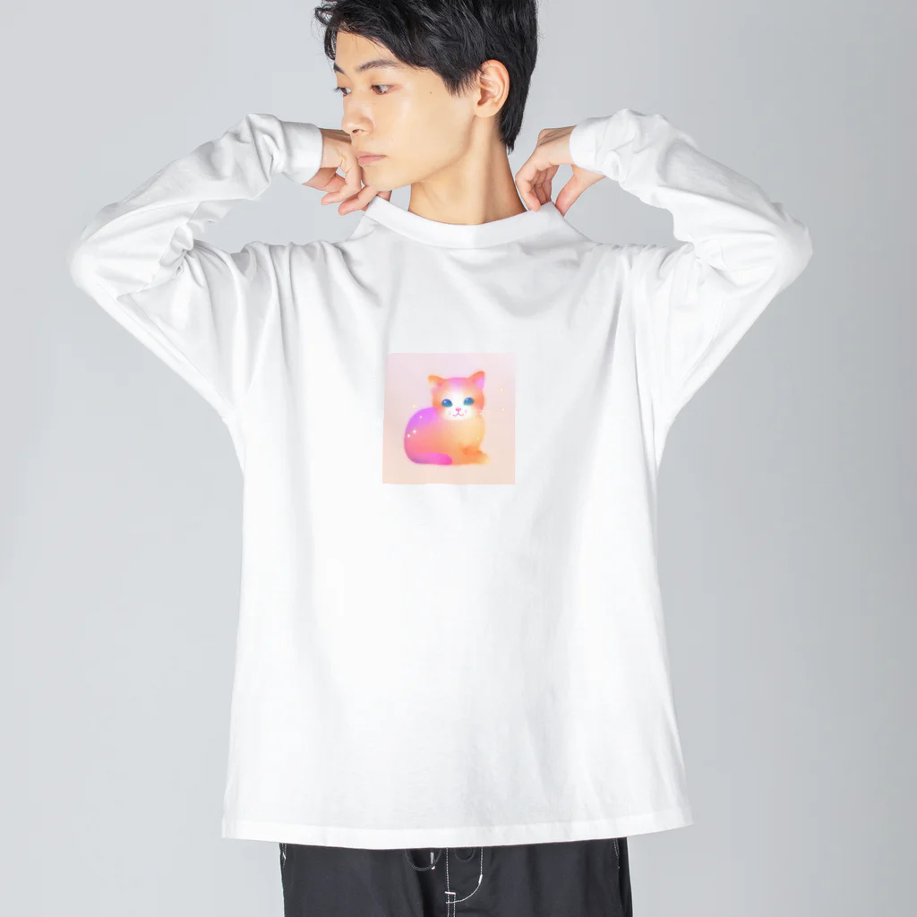 KenySignsのファンシーネコちゃん Big Long Sleeve T-Shirt