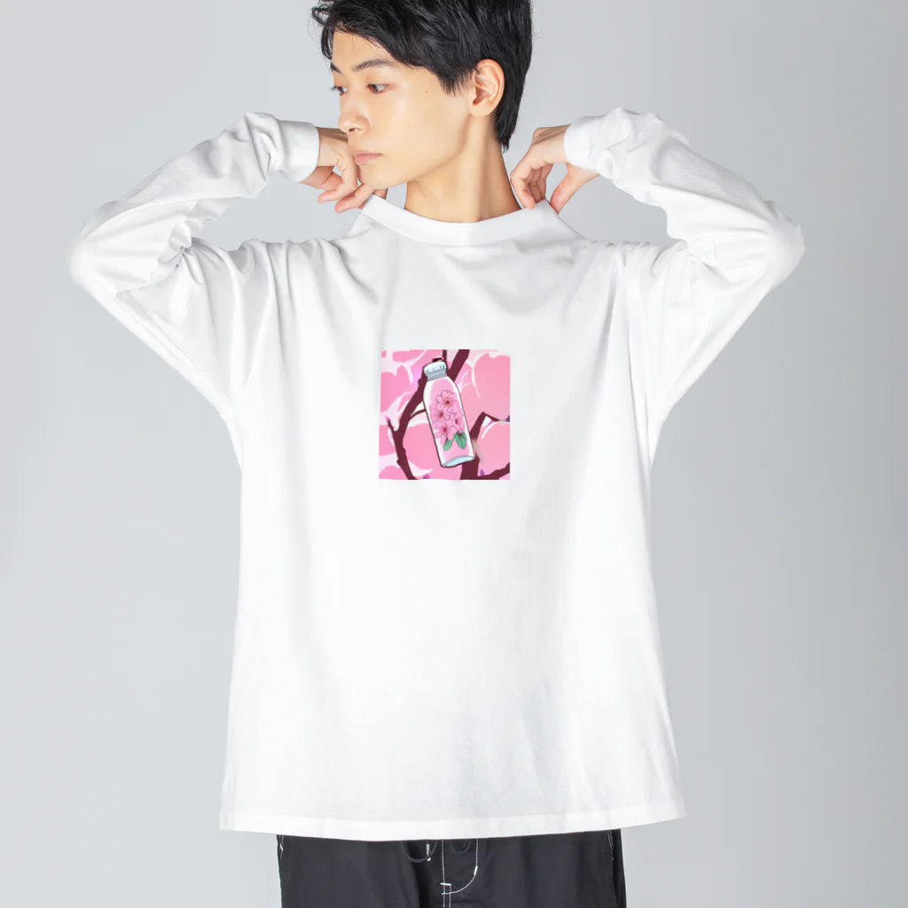 リホタママの水筒の中の桜 Big Long Sleeve T-Shirt