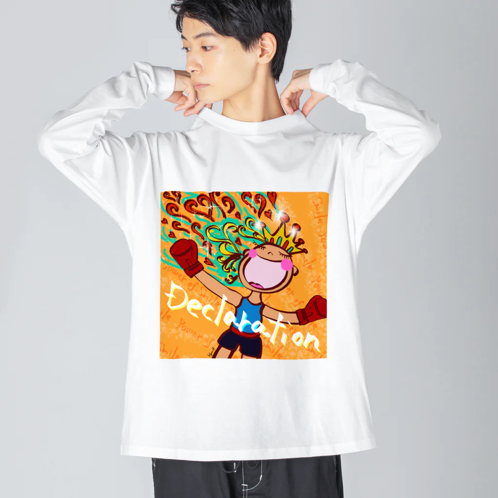 Power of Smile -笑顔の力-のDeclaration ビッグシルエットロングスリーブTシャツ