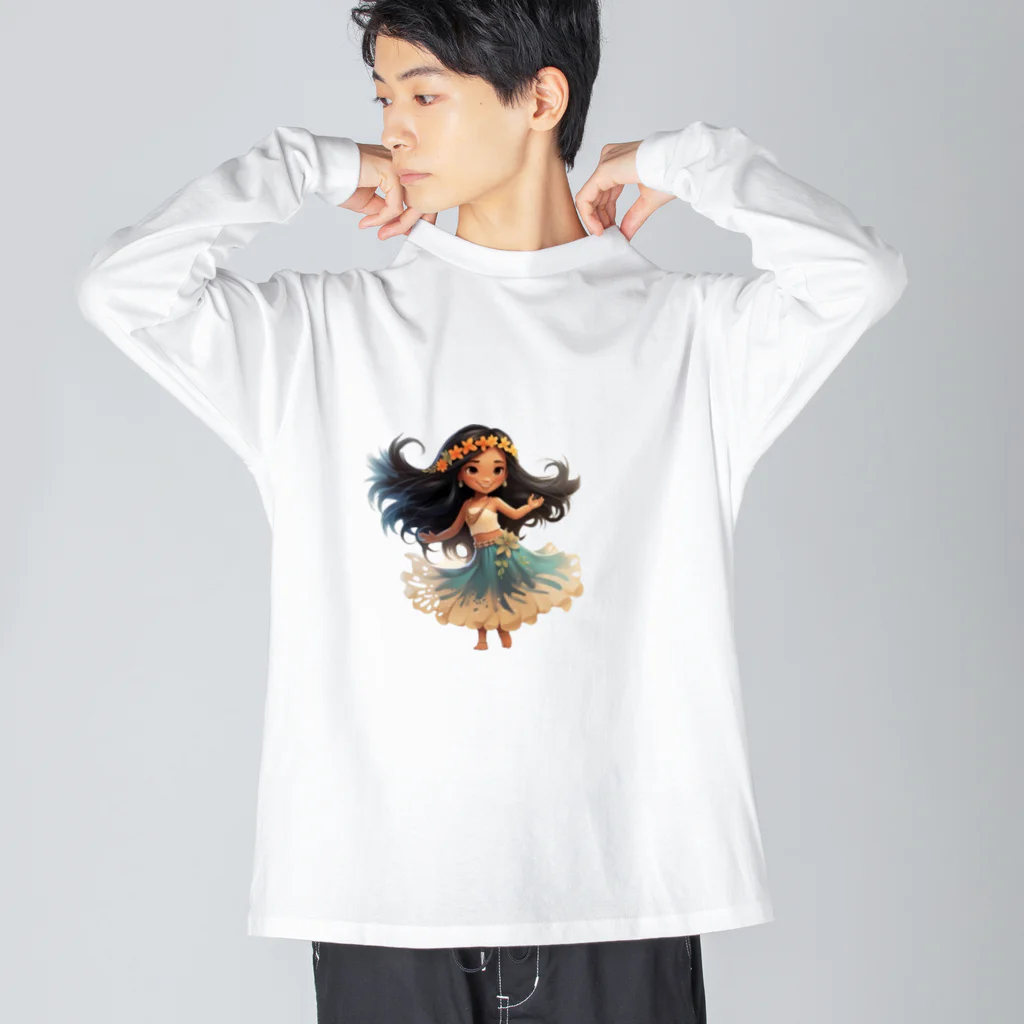 miimishopのフラガール Big Long Sleeve T-Shirt