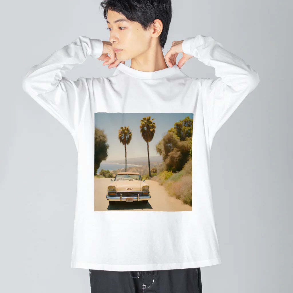 サーフサイドファッションのパームサイド Big Long Sleeve T-Shirt