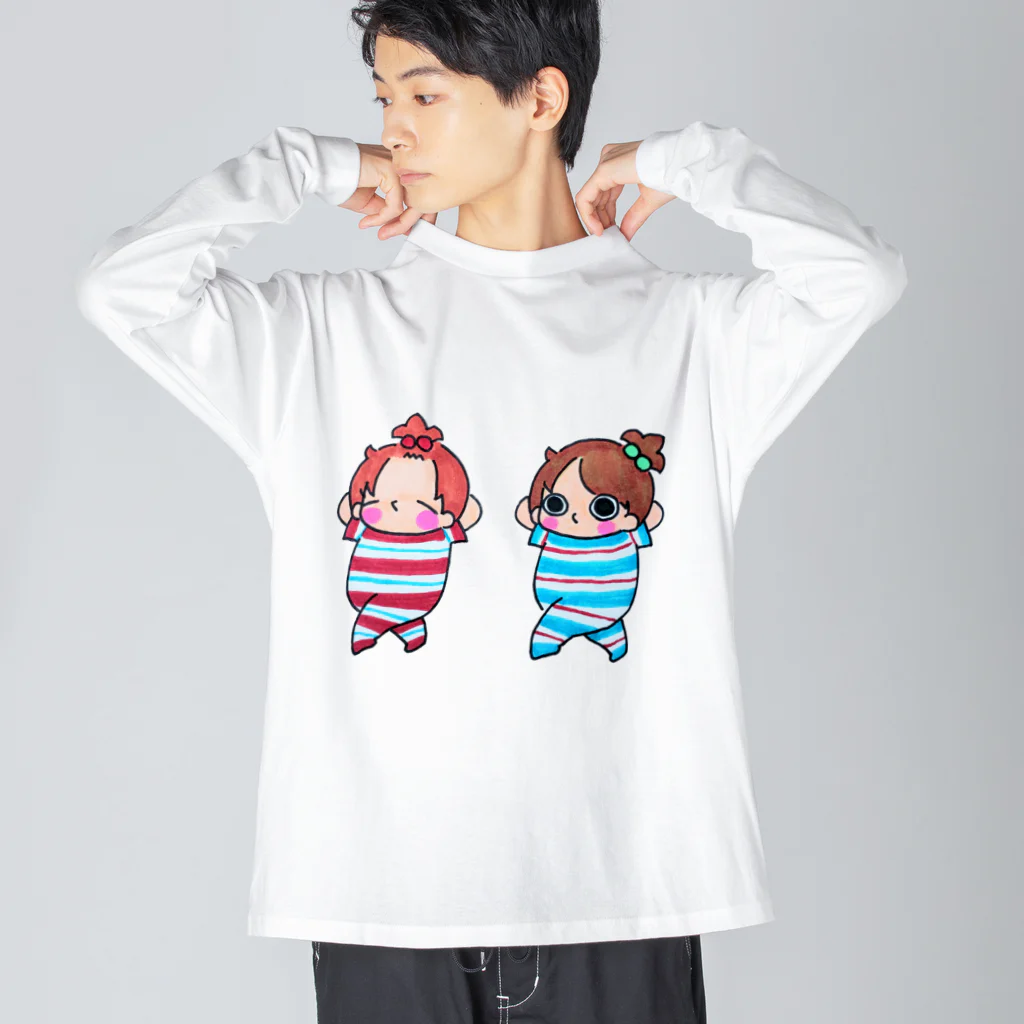 ぽこすけのぽことこ Big Long Sleeve T-Shirt