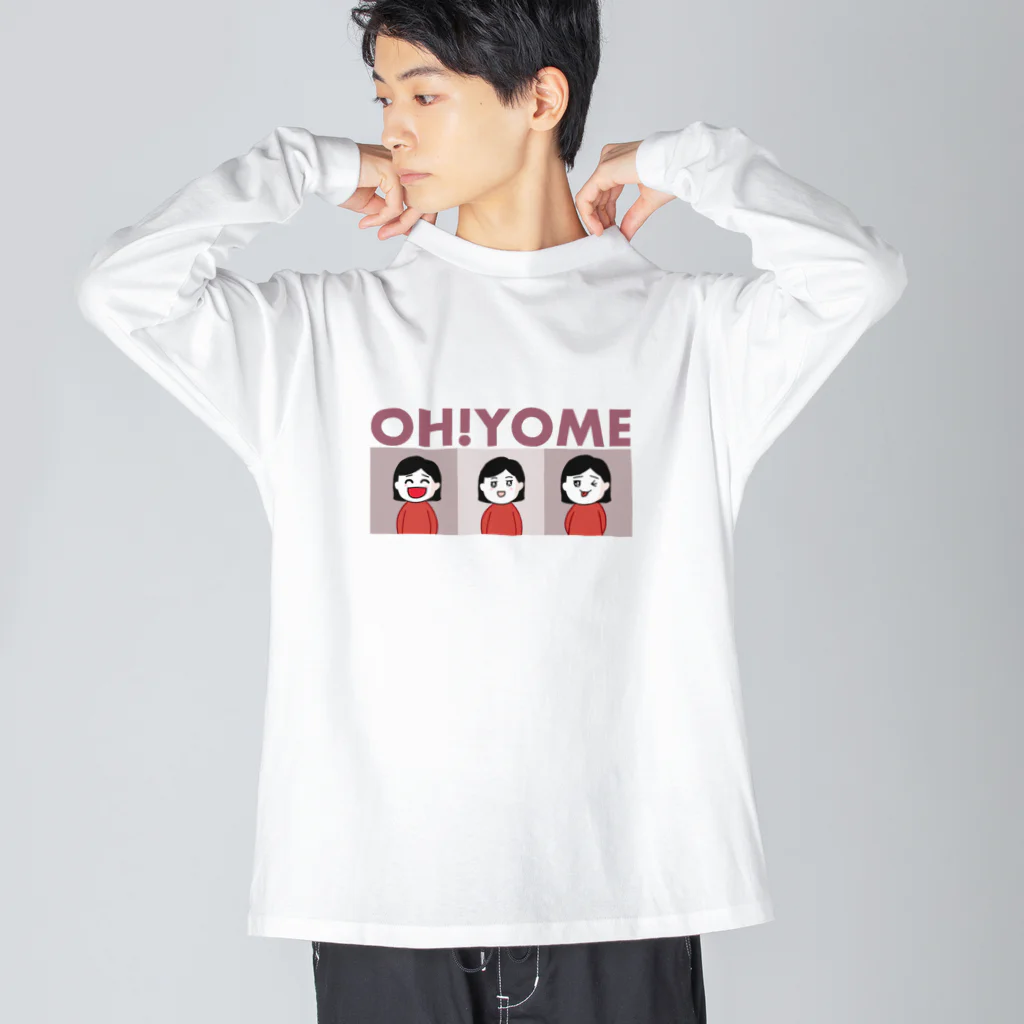 OH!YOME【復讐劇場クマー】 / クマーの道具屋 ( hukushukuma )のビッグシルエットロングスリーブTシャツ通販 ∞  SUZURI（スズリ）