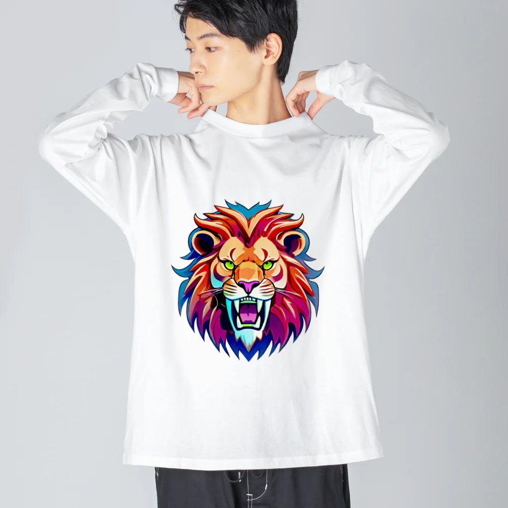 uncle-Toshiの吠えるライオン Big Long Sleeve T-Shirt