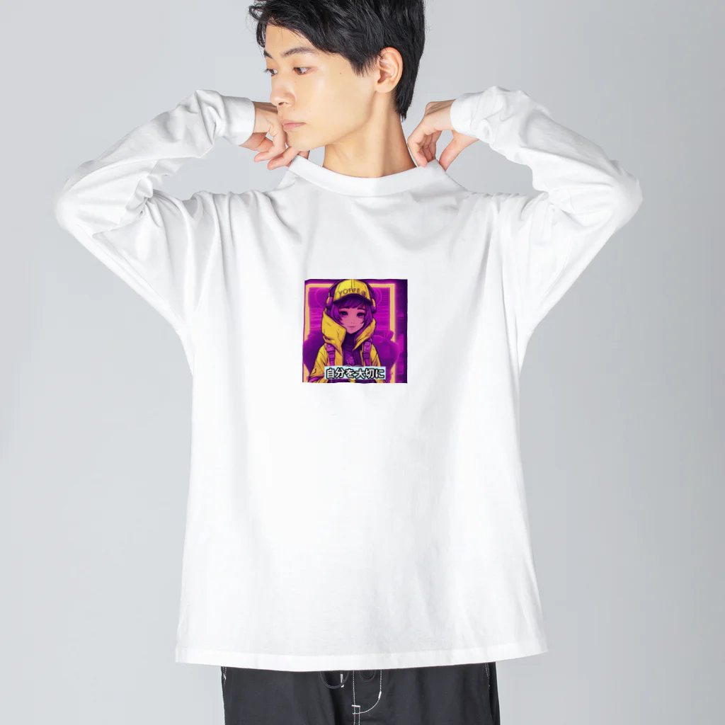 evahmonの光の戦士シリーズ・ひかりちゃん Big Long Sleeve T-Shirt